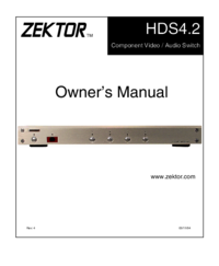 Zobrazit dokument Zektor HDS4.2 Uživatelský manuál
