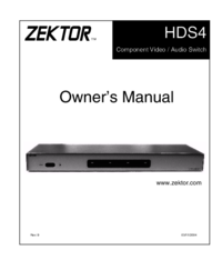 Zobrazit dokument Zektor HDS4.2 Uživatelský manuál